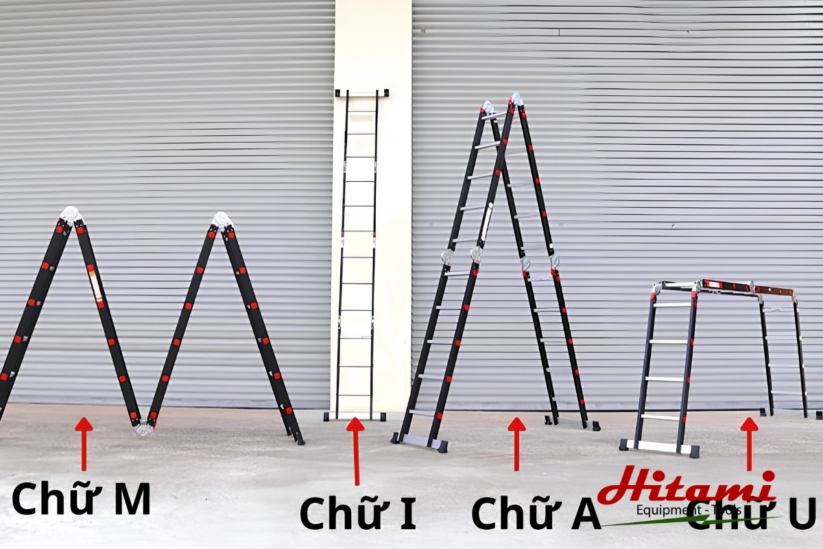 Hướng dẫn cách chọn thang nhôm gấp 4 khúc tốt nhất hiện nay 3 Khả năng điều chỉnh chiều cao linh hoạt