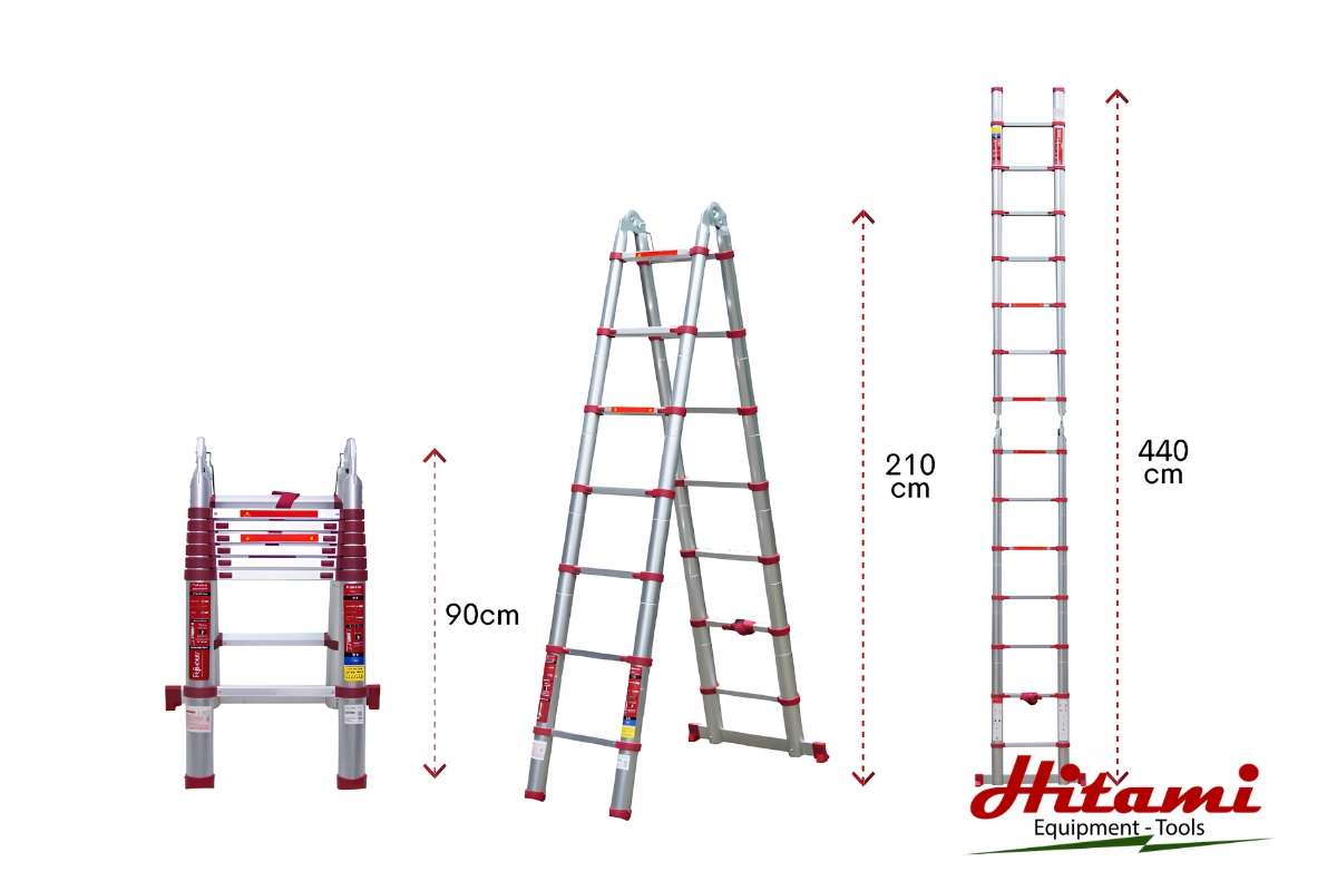 Thang nhôm gia đình loại nào tốt? Cách lựa chọn phù hợp 4 Chọn chiều cao thang phù hợp