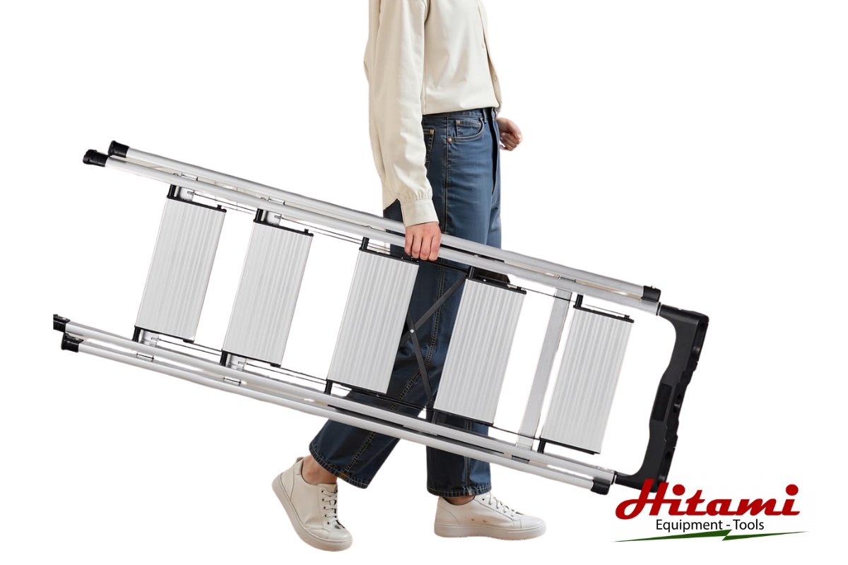 Hướng dẫn sử dụng thang nhôm chữ A đúng kỹ thuật 4 Gấp gọn thang nhôm chữ A sau khi sử dụng