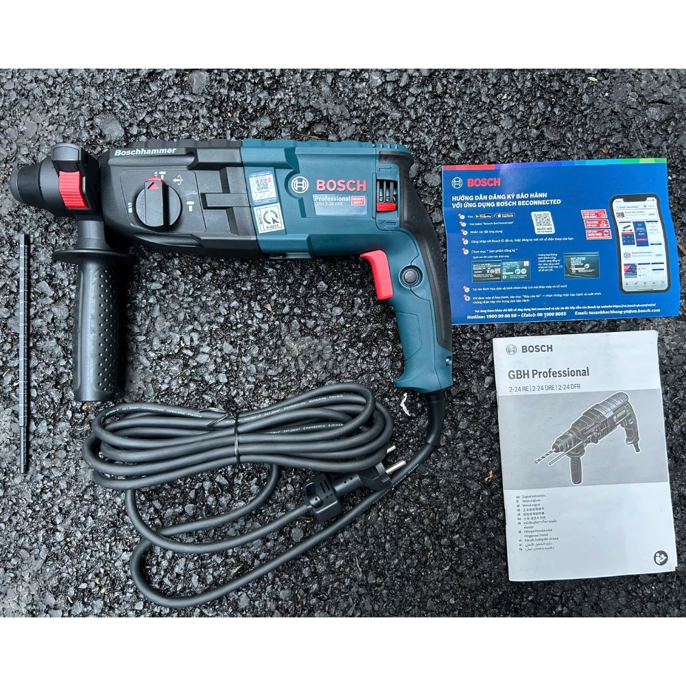 Máy khoan bê tông 790W 2.7J Bosch GBH 2-24 DRE 2 GBH-2-24-DRE-2