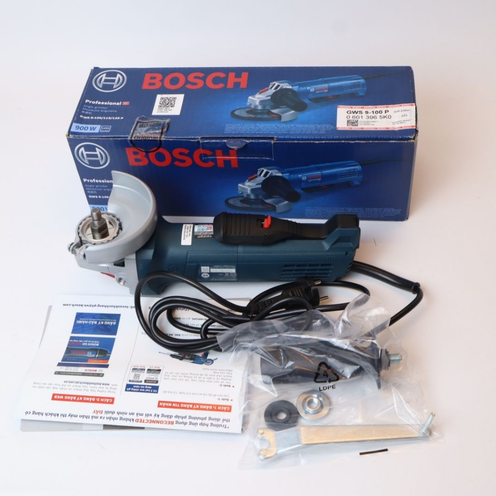 Máy mài góc 900W Bosch GWS 9-100 P (công tắc an toàn) 2 GWS-9-100-P-cong-tac-an-toan-2