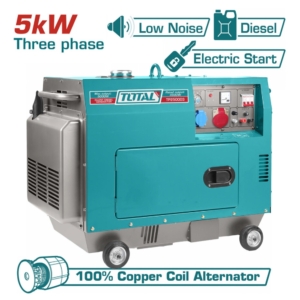 Máy phát điện chạy dầu diesel 3 pha 5KW Total TP250003
