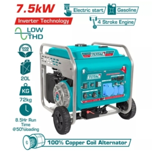 Máy phát điện chạy xăng biến tần 7.5KW Total TP375001