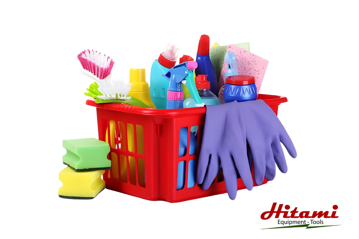 Hướng dẫn cách vệ sinh thang nhôm rút đơn giản, dễ thực hiện 3 Cách vệ sinh thang nhôm rút - Chuẩn bị dụng cụ vệ sinh