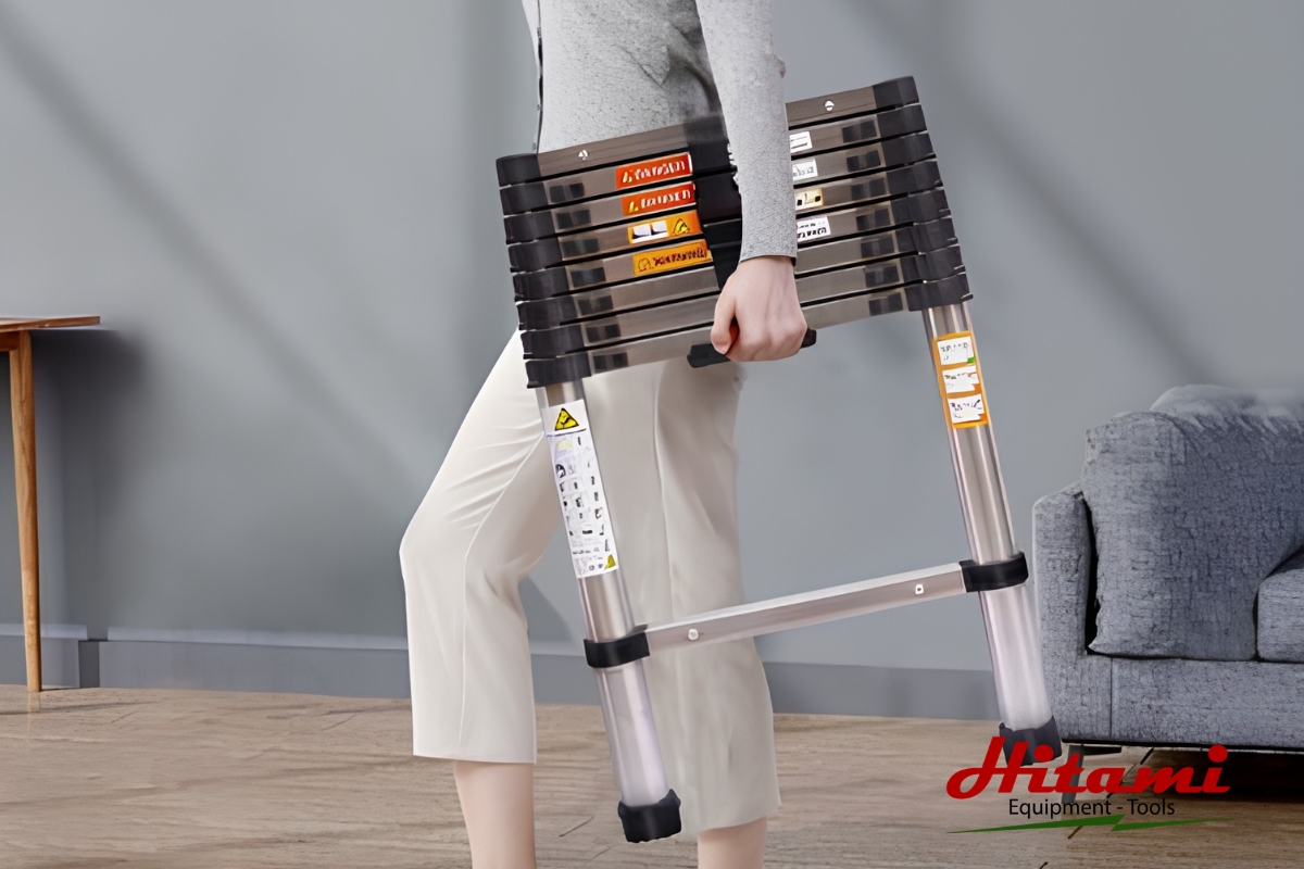Nên mua thang rút nhôm hay inox? Loại nào an toàn hơn 2 Thang nhôm có trọng lượng nhẹ