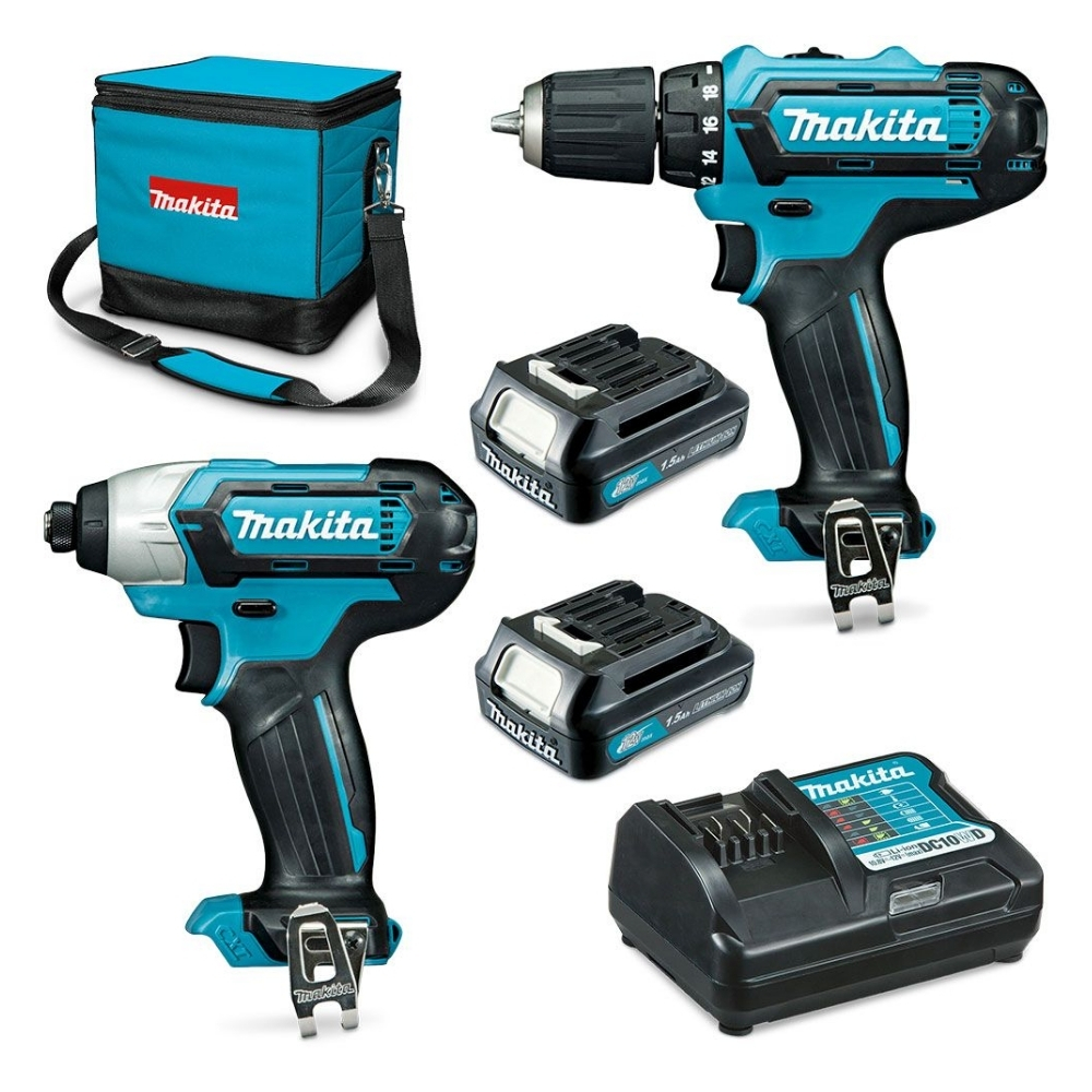 Bộ máy khoan vặn vít dùng pin 12V Max Makita CLX224S 1 Bộ máy khoan vặn vít dùng pin 12V Max Makita CLX224S
