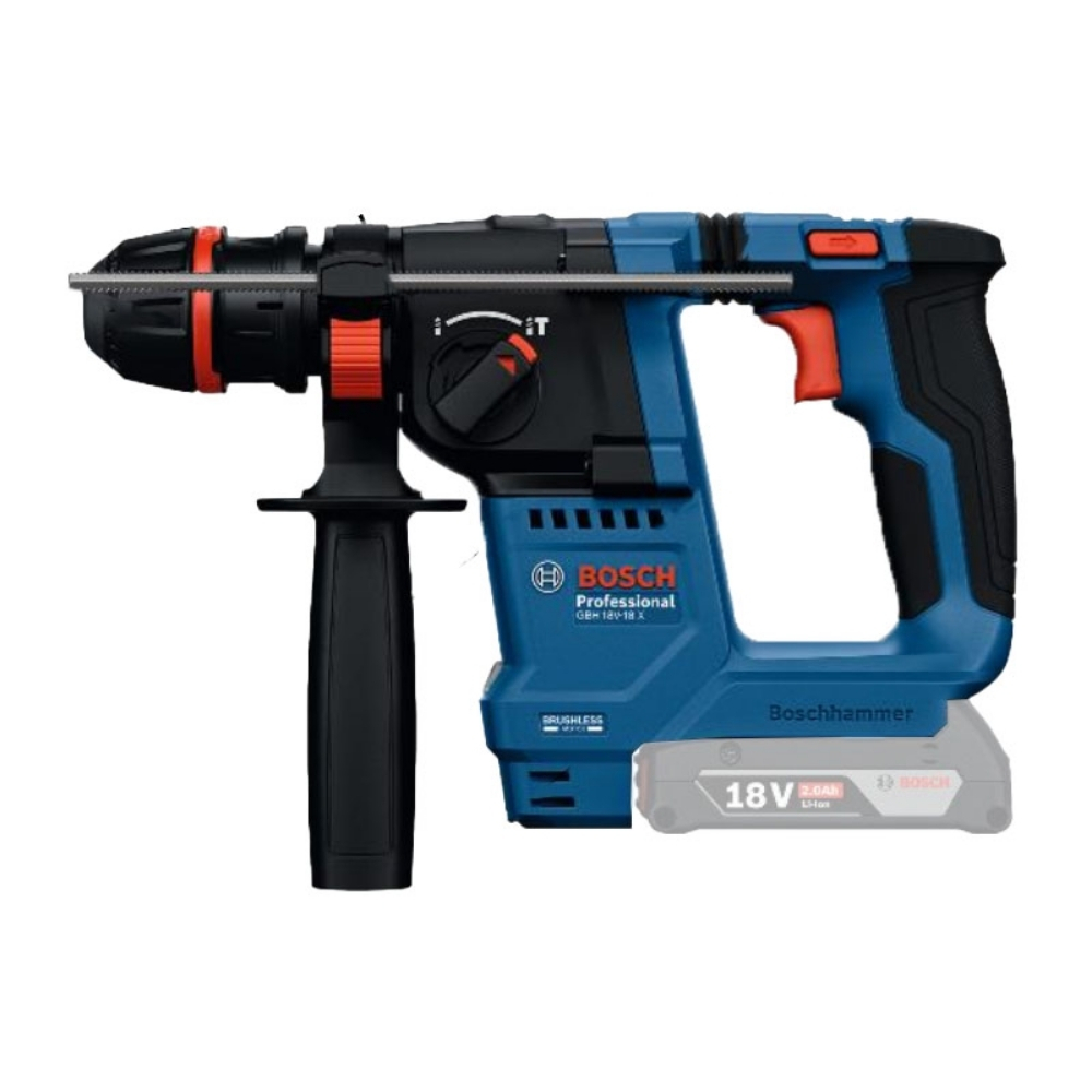 Máy khoan bê tông pin 18V 1.5J Bosch GBH 18V-18 X (SOLO) 1 Máy khoan búa pin 18V 1.5J Bosch GBH 18V-18 X (SOLO)