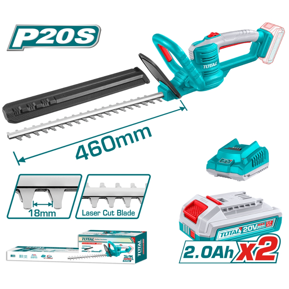 Máy cắt hàng rào dùng pin 20V Total THTLI20462 2 Máy cắt hàng rào dùng pin 20V Total THTLI20462