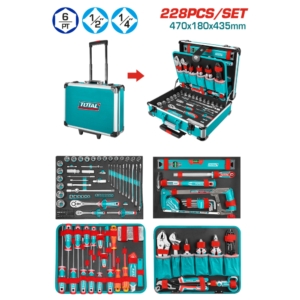 Bộ công cụ 288 chi tiết đựng trong vali Total THKTHP62287