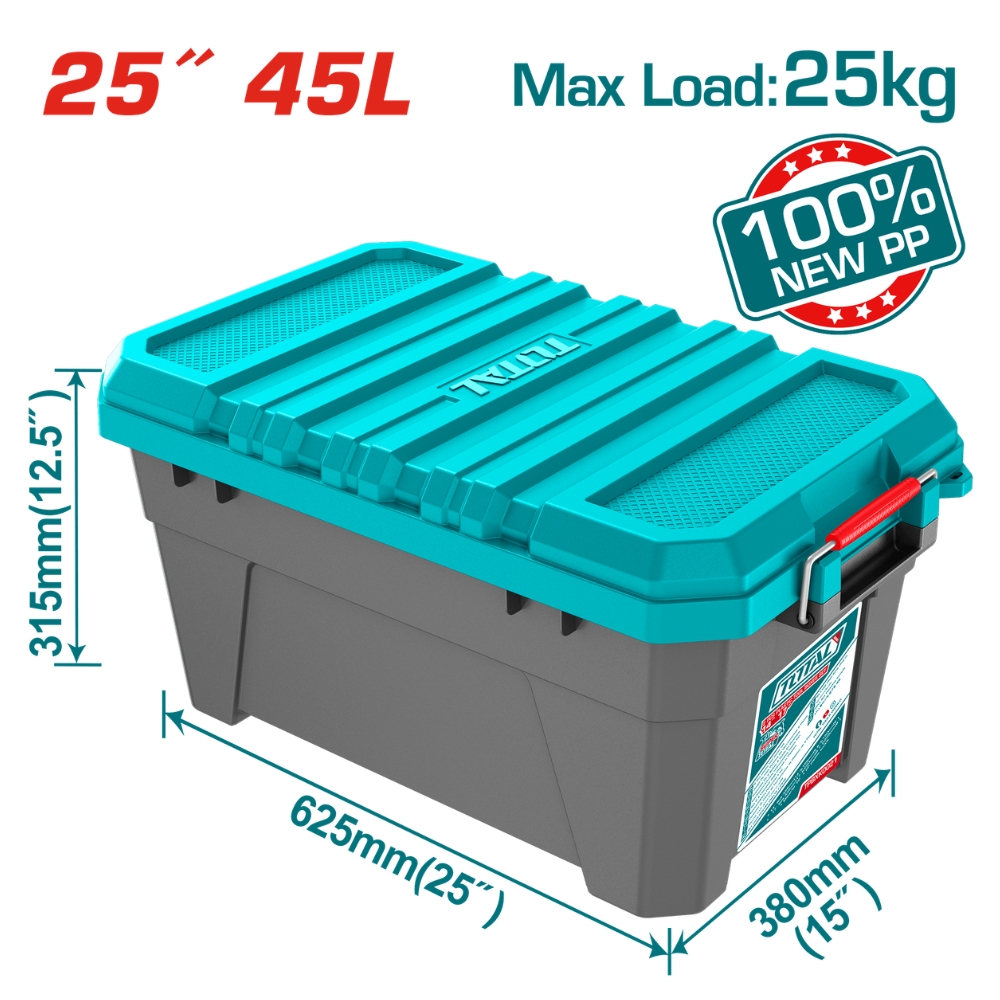 Hộp nhựa đựng công cụ 25" 45L Total TPBX0252 2 Hộp nhựa đựng công cụ 25" 45L Total TPBX0252