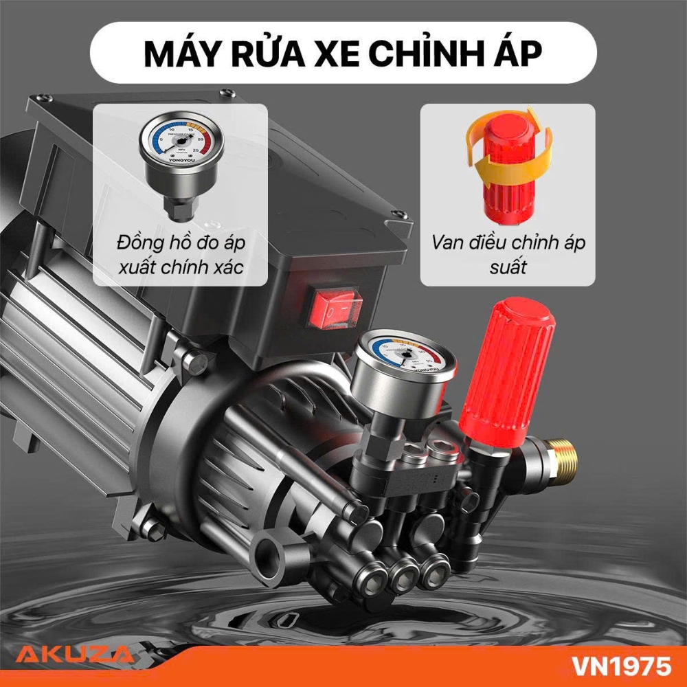Máy rửa xe gia đình áp cao Akuza VN1975 5 may-rua-xe-Akuza-VN1975-5