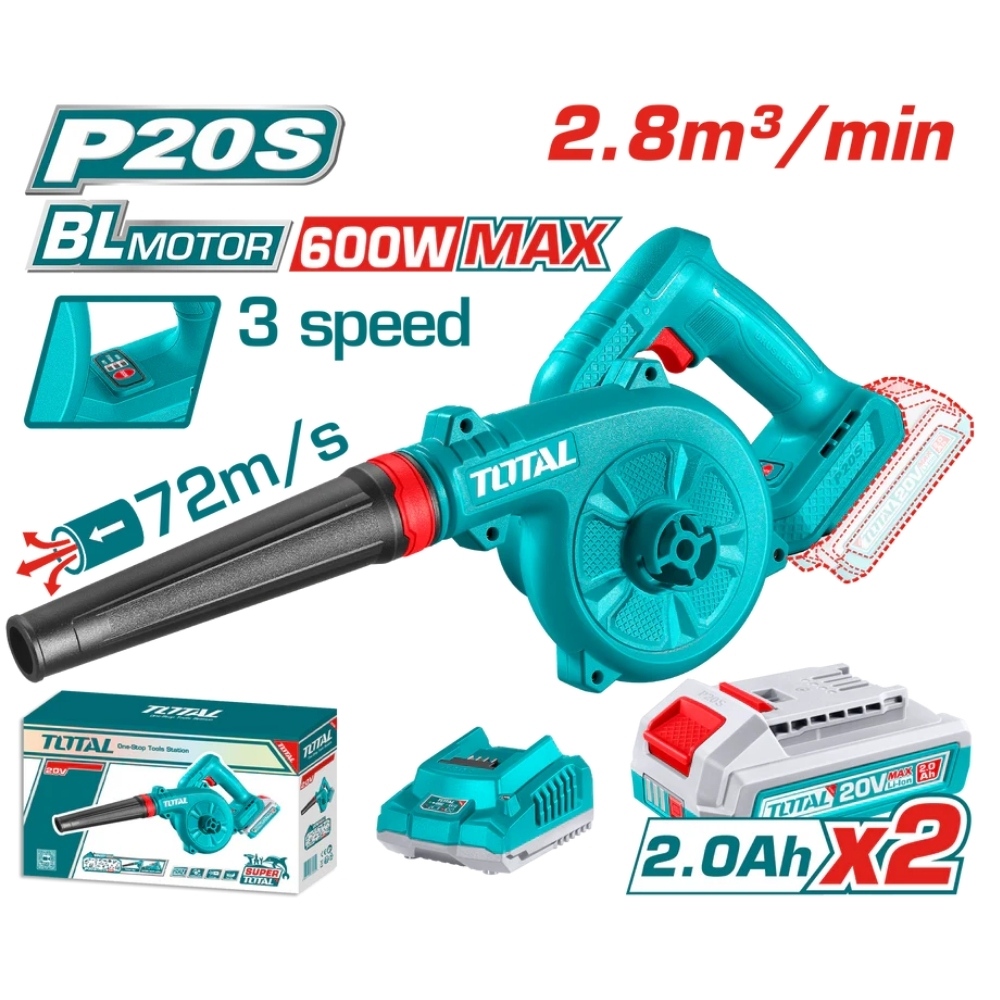Máy thổi bụi không chổi than dùng pin 20V Total TABLI20682 1 Máy thổi bụi không chổi than dùng pin 20V Total TABLI20682