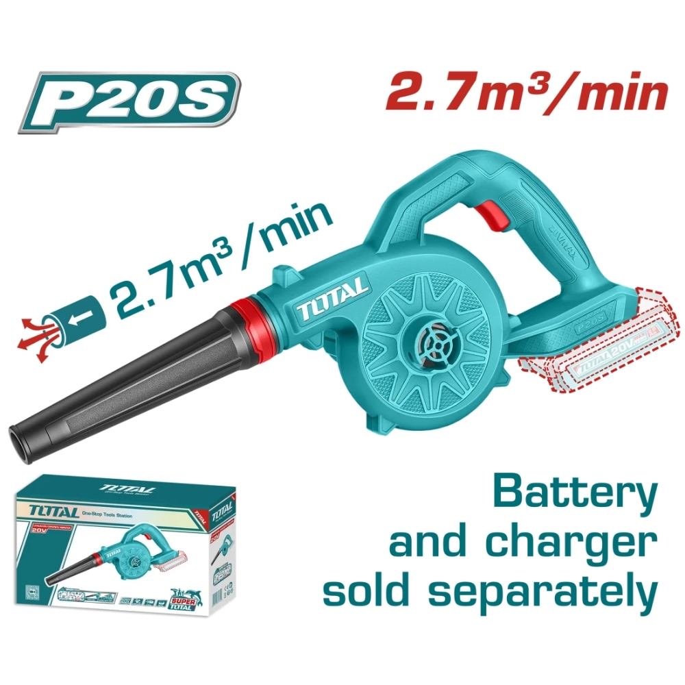 Máy thổi bụi dùng pin Lithium-Ion 20V Total TABLI2078 (không kèm pin & sạc) 1 Máy thổi bụi dùng pin Lithium-Ion 20V Total TABLI2078 (không kèm pin & sạc)