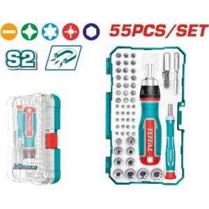 Bộ tua vít đa năng 55 chi tiết Total TACSD30556