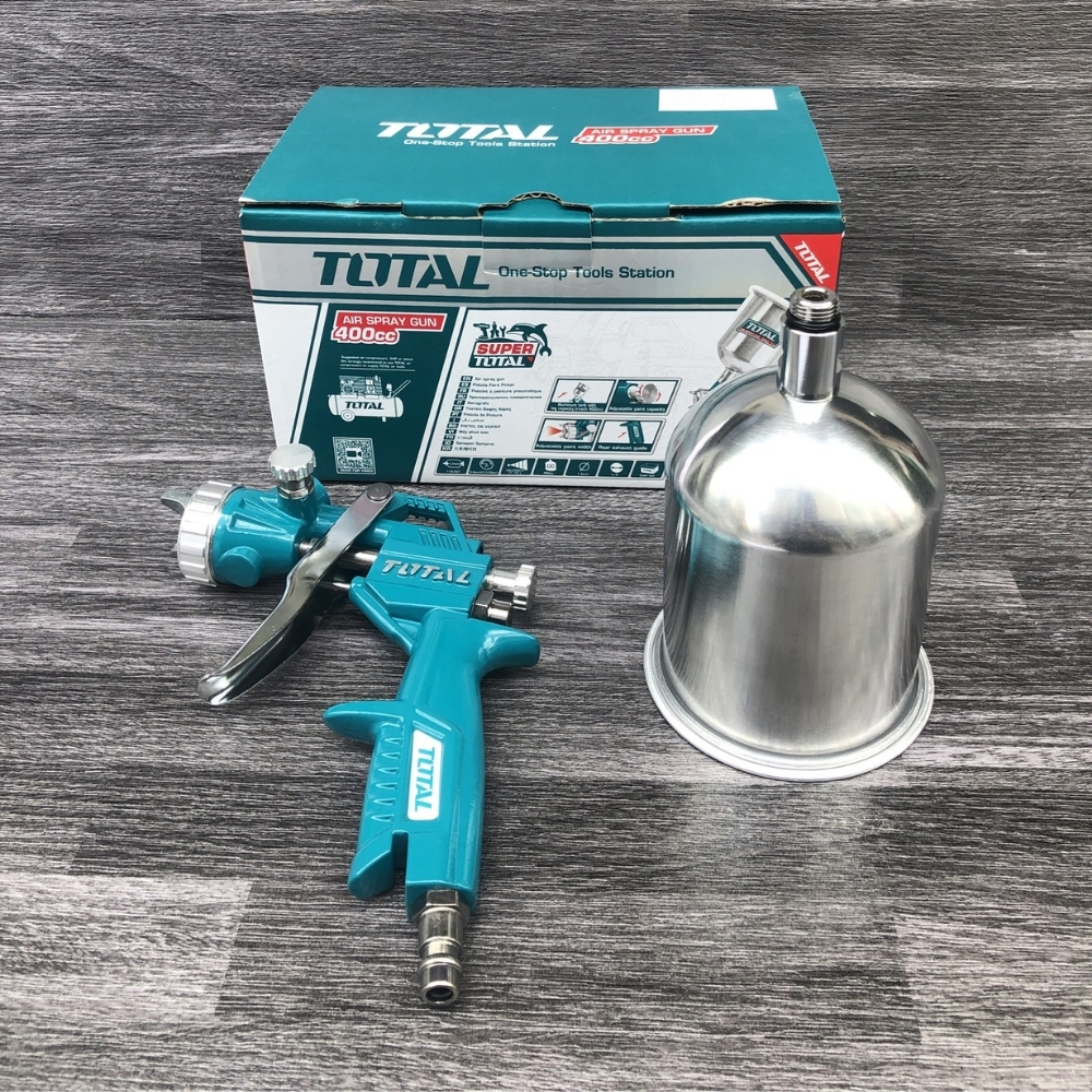 Súng phun sơn khí nén 400cc Total TAT10401 2 Súng phun sơn khí nén 400cc Total TAT10401