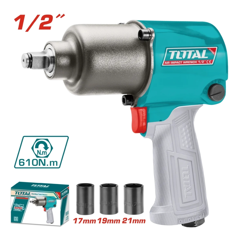 Súng vặn bu lông dùng khí nén 1/2" Total TAT40122 1 Súng vặn bu lông dùng khí nén 1/2" Total TAT40122