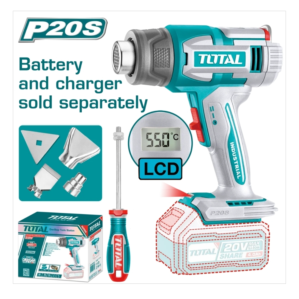 Máy khò nhiệt dùng pin 20V Total TBLI2003 (chưa pin & sạc) 1 Máy khò nhiệt dùng pin 20V Total TBLI2003 (chưa pin & sạc)