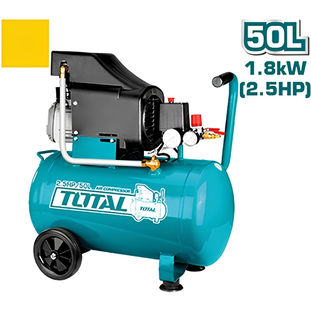 Máy nén khí có dầu 50L 2.5HP Total TC255016T 1 Máy nén khí có dầu 50L 2.5HP Total TC255016T