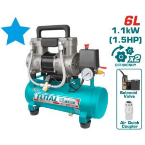 Máy nén khí không dầu 6L 1100W Total TCS1110062