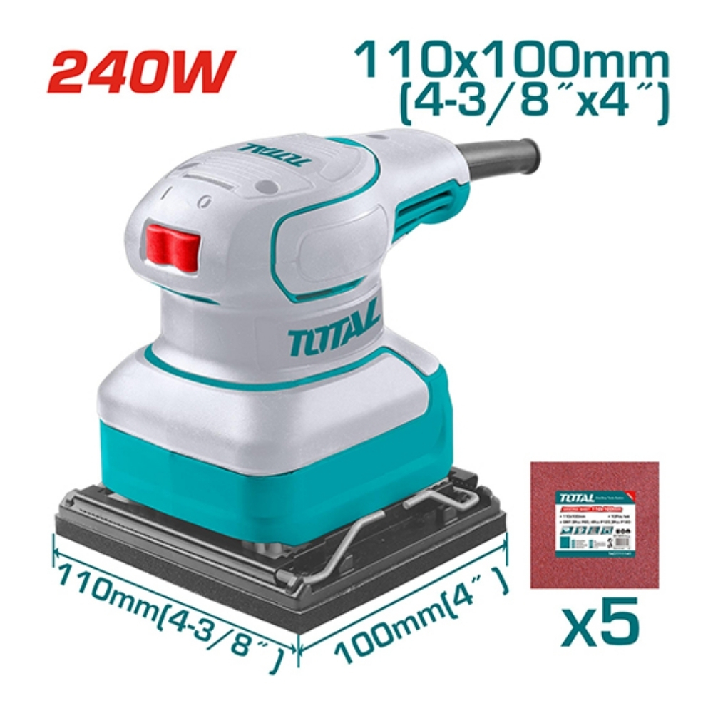 Máy chà nhám vuông 240W Total TF2241108 1 Máy chà nhám vuông 240W Total TF2241108