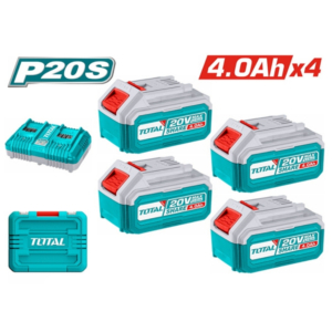 Bộ 4 pin và 1 sạc P20S Total TFBCLI20244