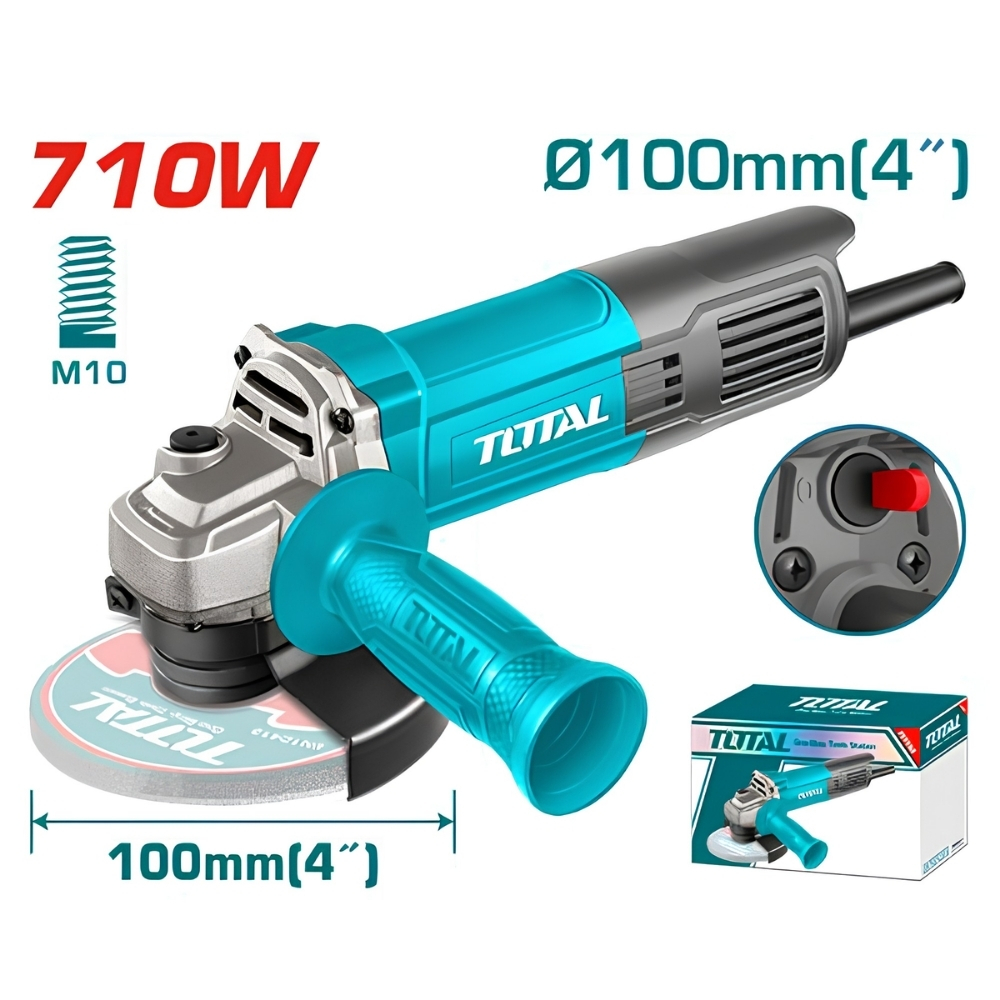 Máy mài góc công tắc đuôi 710W Total TG10710076 1 Máy mài góc công tắc đuôi 710W Total TG10710076
