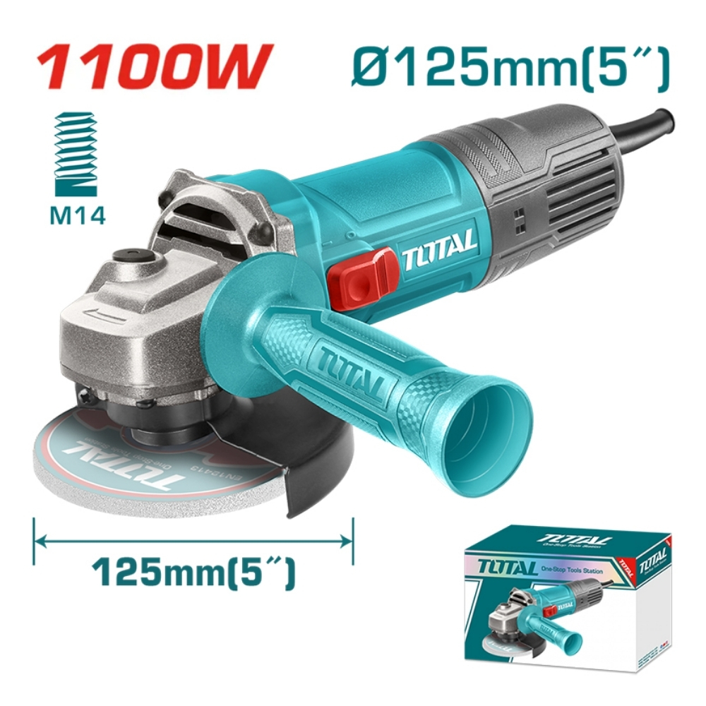 Máy mài góc 1100W 125mm Total TG11012536 1 Máy mài góc 1100W 125mm Total TG11012536