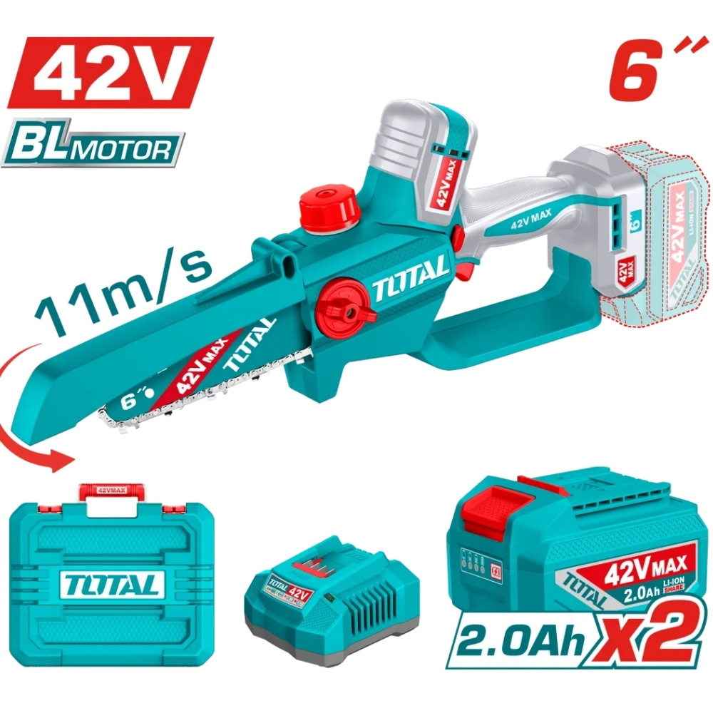 Máy cắt cành dùng pin 42V Total TGSLI42681 1 Máy cắt cành dùng pin 42V Total TGSLI42681