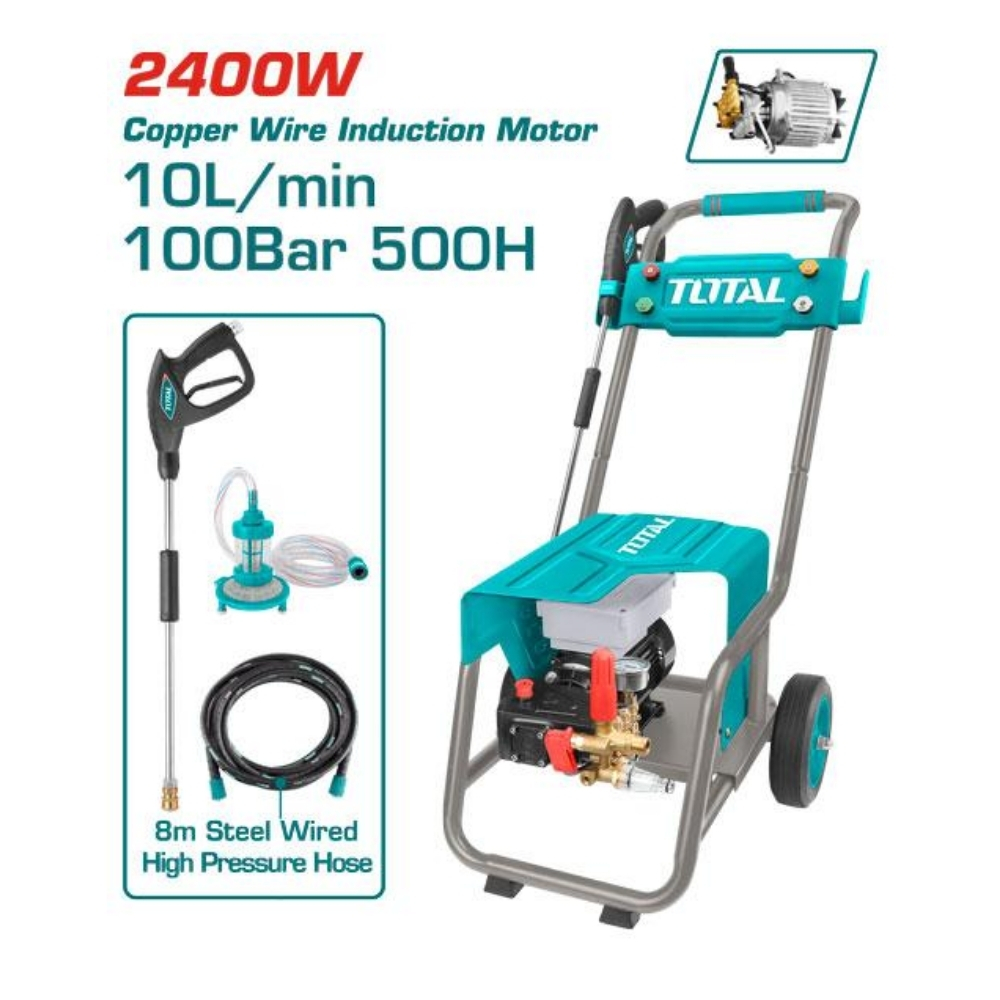 Máy xịt rửa xe áp lực cao 2400W Total TGT11176 1 Máy xịt rửa xe áp lực cao 2400W Total TGT11176