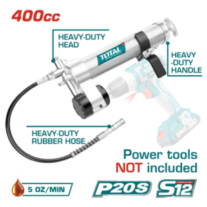 Súng bơm mỡ có giá đỡ 400CC Total TGULI2001