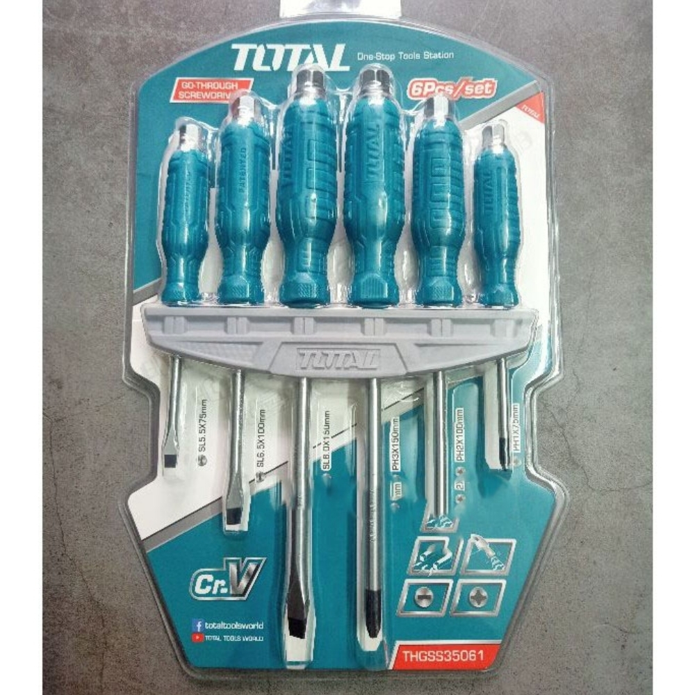 Bộ 6 tua vít đóng xuyên Total THGSS35061 2 THGSS35061-2