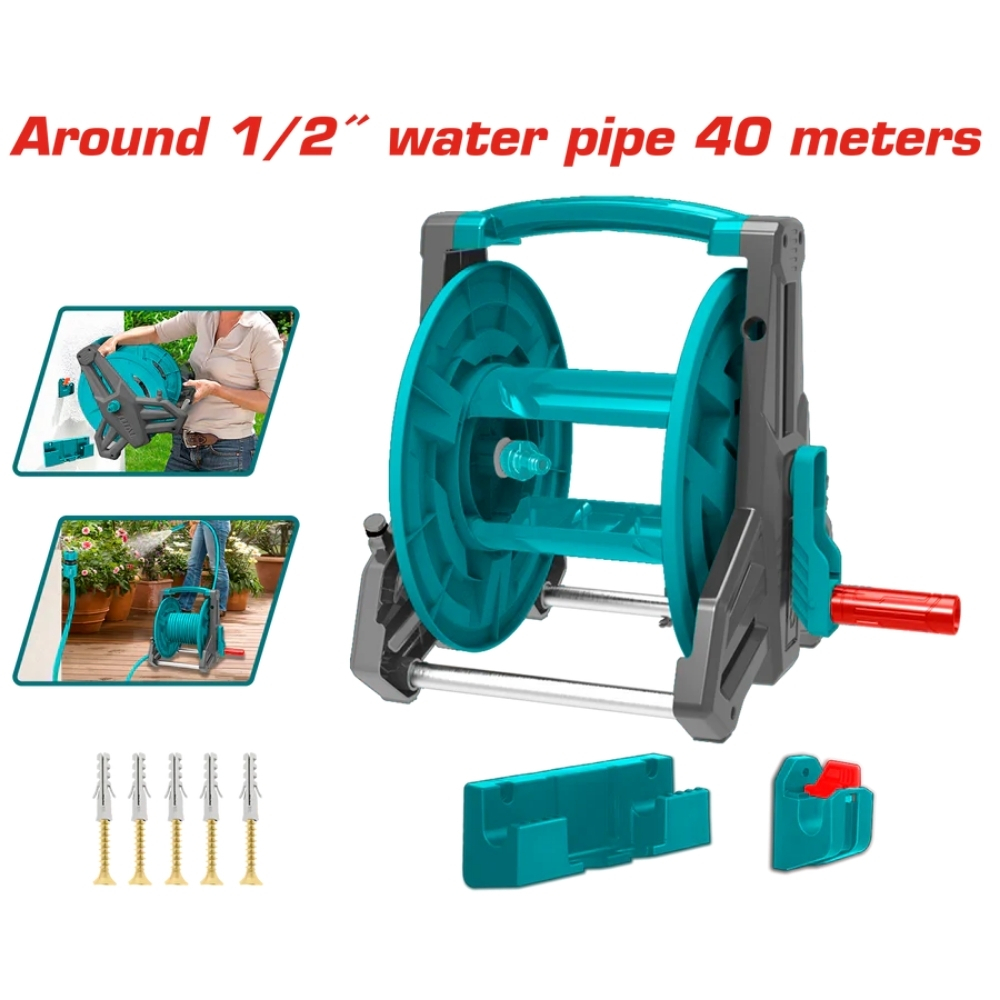 Dụng cụ cuộn ống nước 40M Total THHR40122 1 Dụng cụ cuộn ống nước 40M Total THHR40122