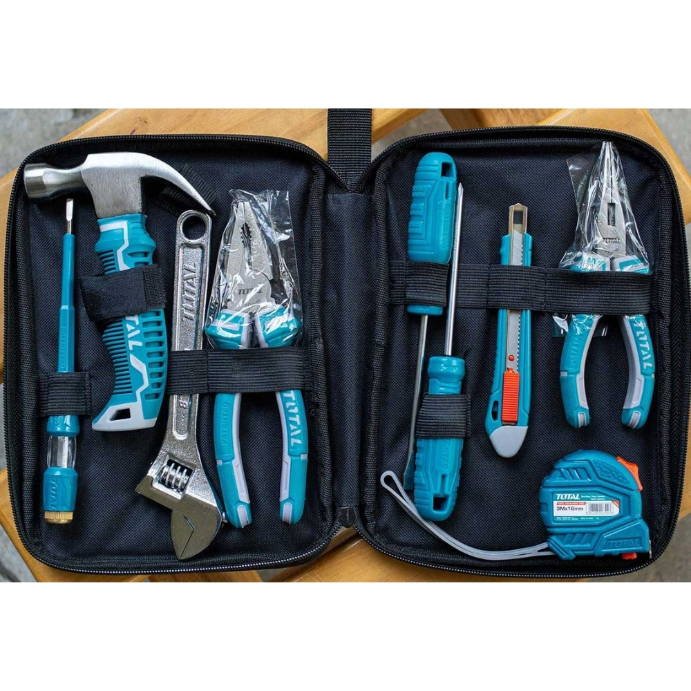 Bộ đồ nghề cầm tay 9 chi tiết Total THKTHP90096 2 THKTHP90096-2