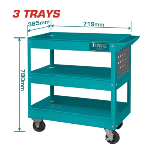 Xe đẩy dụng cụ 3 ngăn Total THPTC301