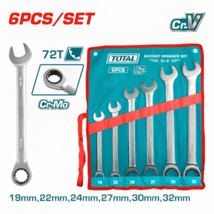 Bộ 6 cờ lê miệng vòng 2 chiều (19-32mm) Total THT102RK061