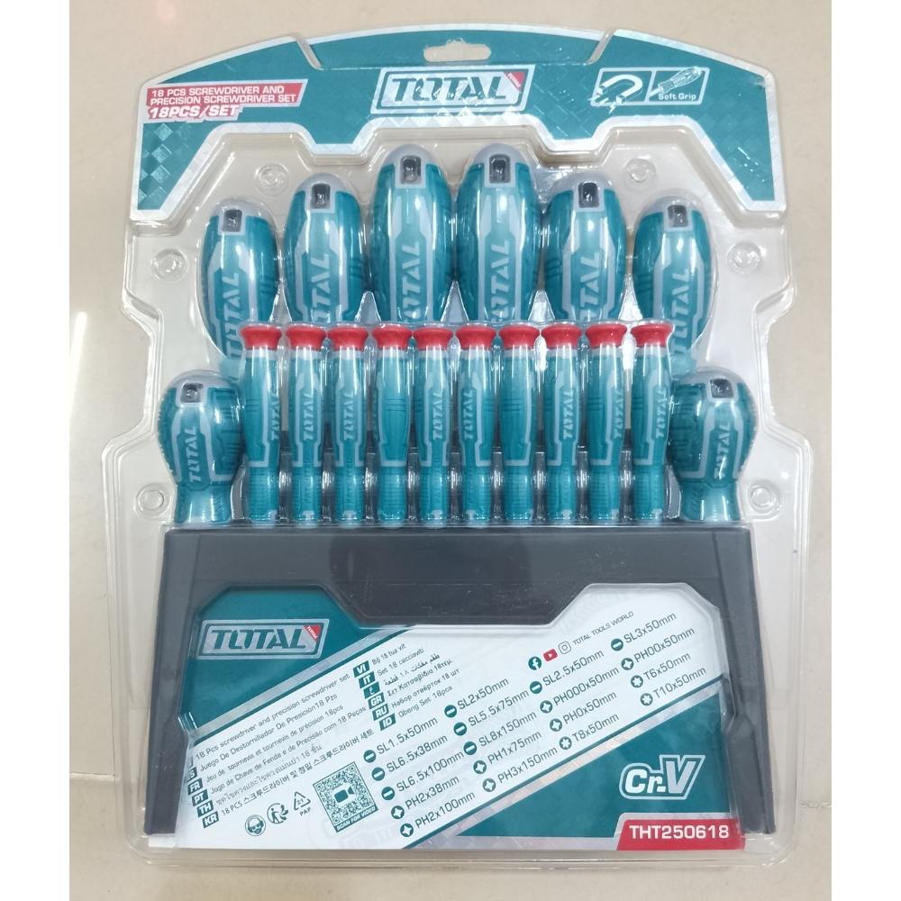 Bộ 18 tua vít Total THT250618 2 THT250618-2