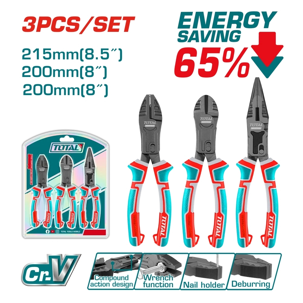 Bộ 3 kềm trợ lực Total THT2CK231S 1 Bộ 3 kềm trợ lực Total THT2CK231S