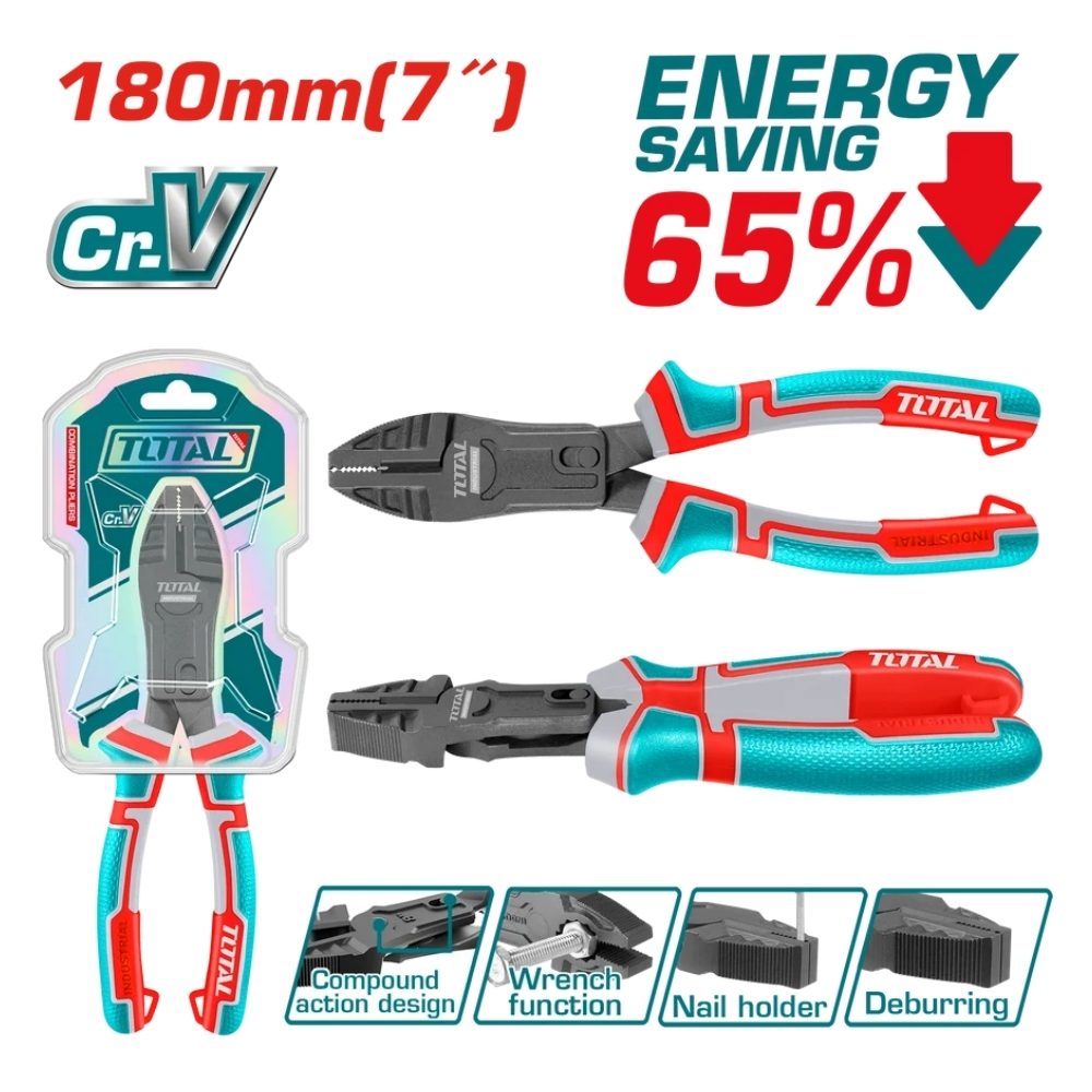 Kềm răng trợ lực 180mm Total THTC510706 1 Kềm răng trợ lực 180mm Total THTC510706