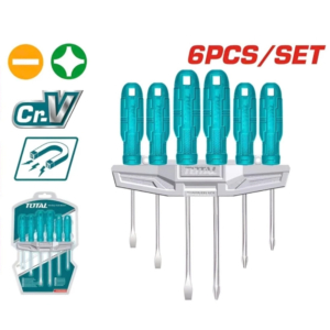 Bộ 6 tua vít dẹp & bake Total THTDC250601