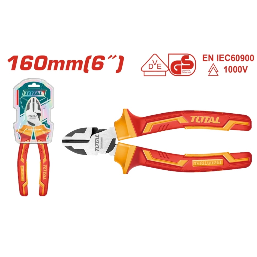 Kềm cắt đầu nặng cách điện 6 "/ 160mm Total THTIP2261 1 Kềm cắt đầu nặng cách điện 6 "/ 160mm Total THTIP2261