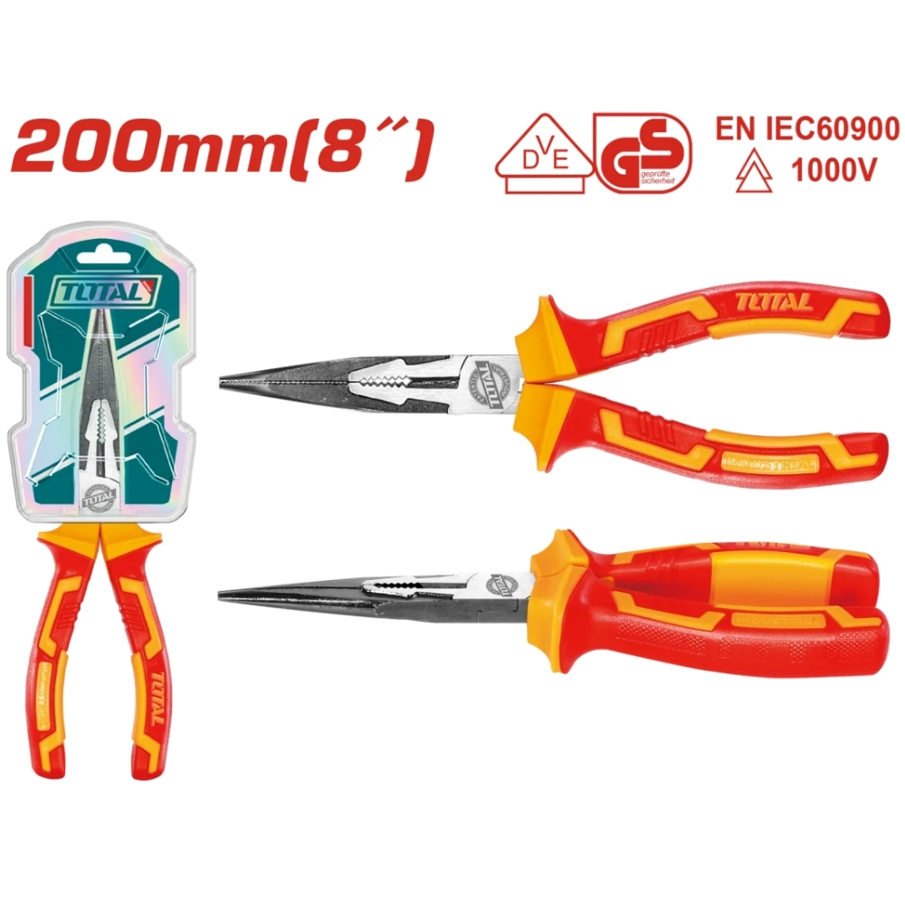 Kềm mũi nhọn mỏ dài cách điện 8"/200mm THTIP2381 1 Kềm mũi nhọn mỏ dài cách điện 8"/200mm THTIP2381