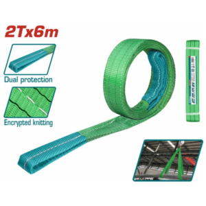 Dây cáp vải cẩu hàng xanh lá 2Tx6m Total THTWS0206
