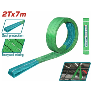 Dây cáp vải cẩu hàng xanh lá 2Tx7m Total THTWS0207