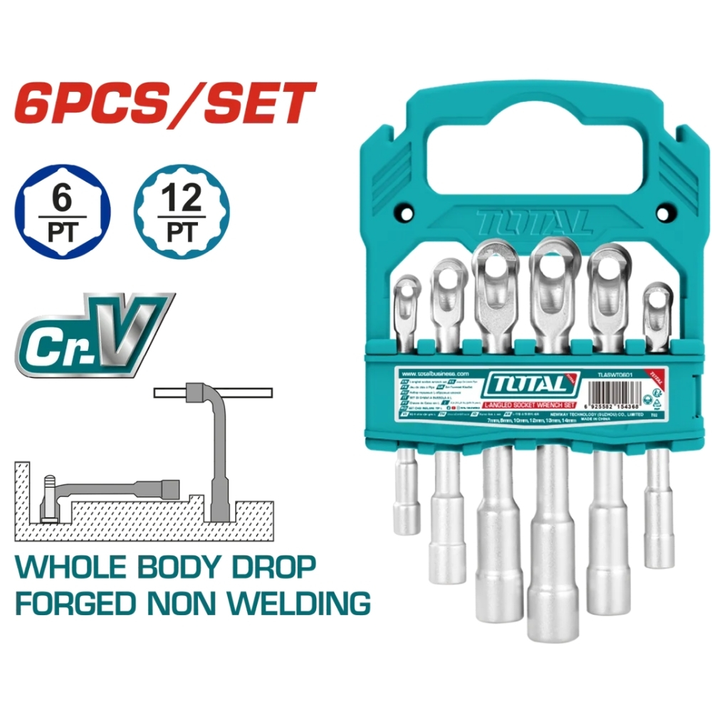 Bộ 6 chìa vặn góc L Total TLASWT0601 1 Bộ 6 chìa vặn góc L Total TLASWT0601