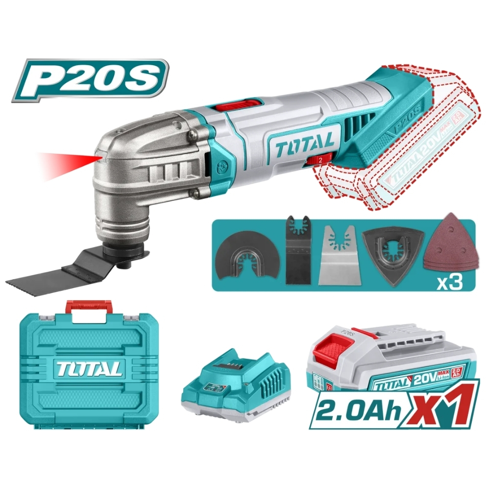 Máy cắt gọc đa năng dùng pin 20V Total TMLI20228 1 Máy cắt gọc đa năng dùng pin 20V Total TMLI20228