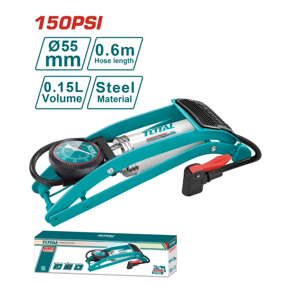 Bơm hơi đạp chân Total TMPP5511 1 Bơm hơi đạp chân Total TMPP5511