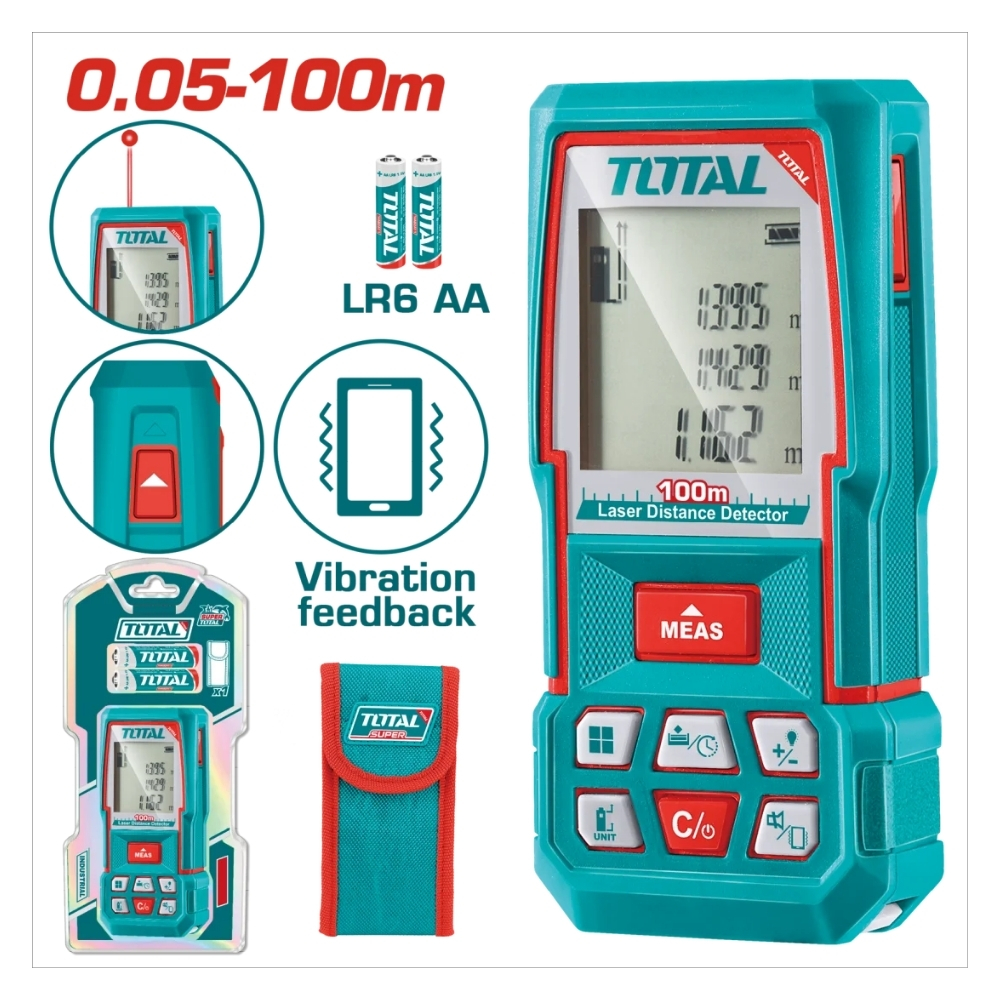 Máy đo khoảng cách tia laser 100m Total TMT51036 1 Máy đo khoảng cách tia laser 100m Total TMT51036
