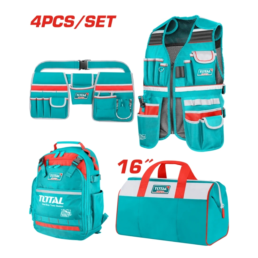 Bộ combo 4 túi đựng công cụ Total TOS230912 1 Bộ combo 4 túi đựng công cụ Total TOS230912