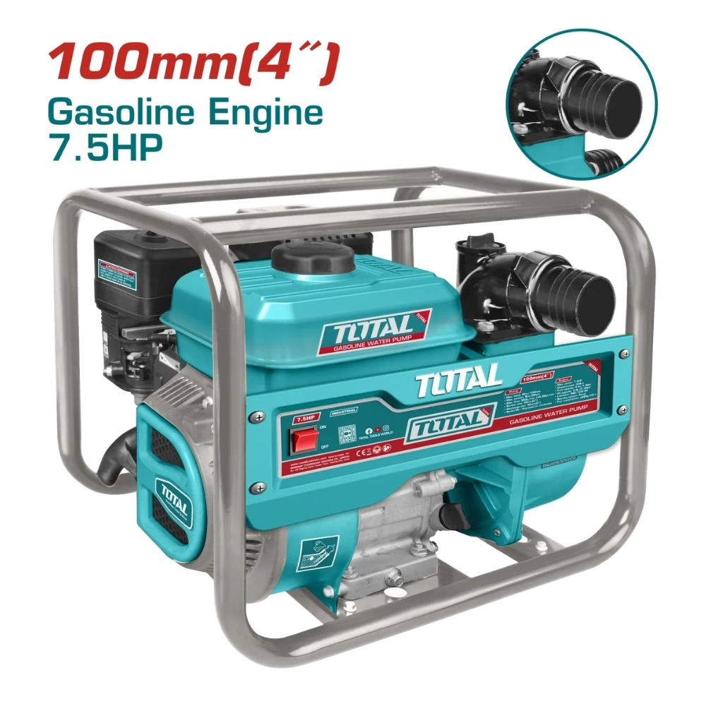 Máy bơm nước dùng xăng 7.5HP Total TP3406 1 Máy bơm nước dùng xăng 7.5HP Total TP3406