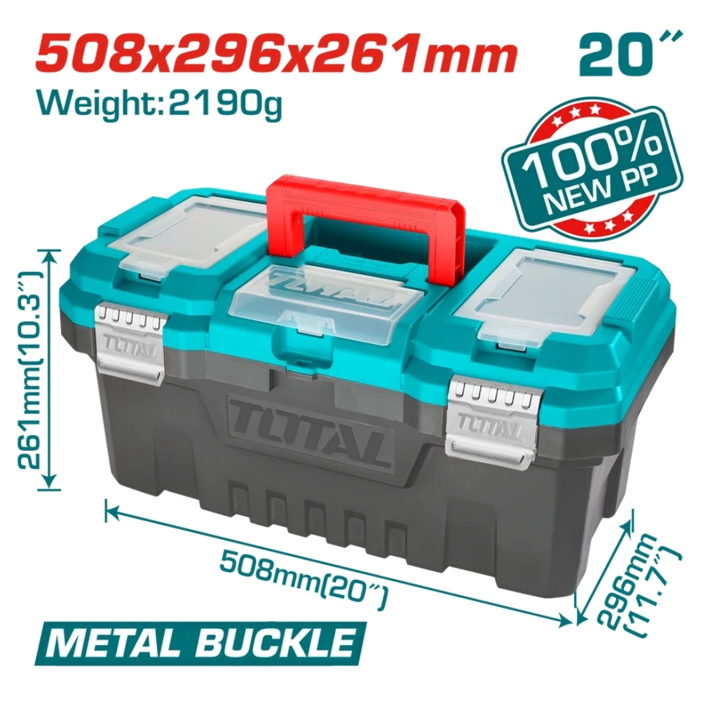 Hộp nhựa đựng đồ nghề 20 inch Total TPBX0202 1 Hộp nhựa đựng đồ nghề 20 inch Total TPBX0202